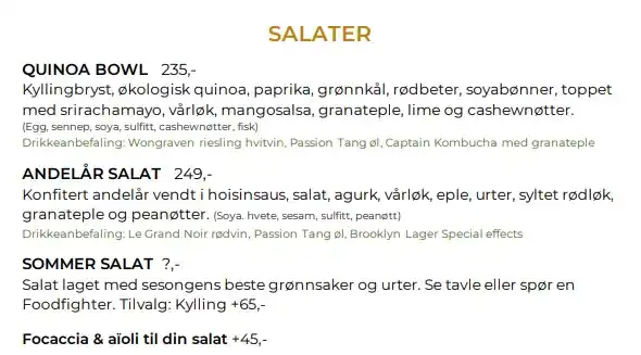 Delikatessen Meny Salater