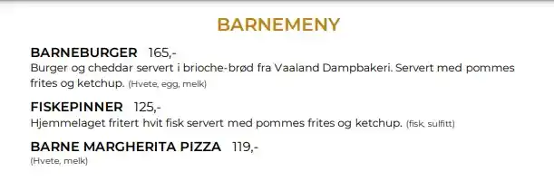 Delikatessen Norge Barnemeny Meny