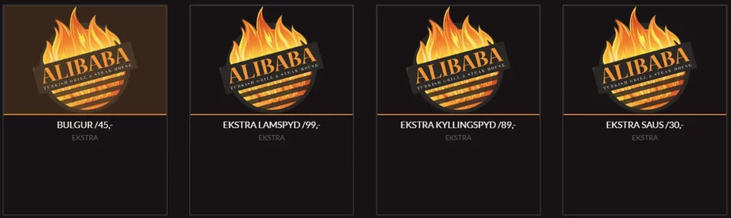 Alibaba Ekstra Meny Pris