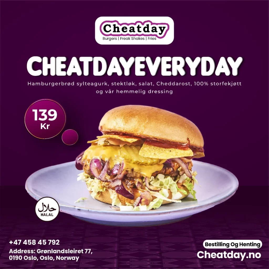 Cheatday Burgers Pris