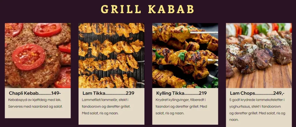 Afghan Darbar Kebab Pris