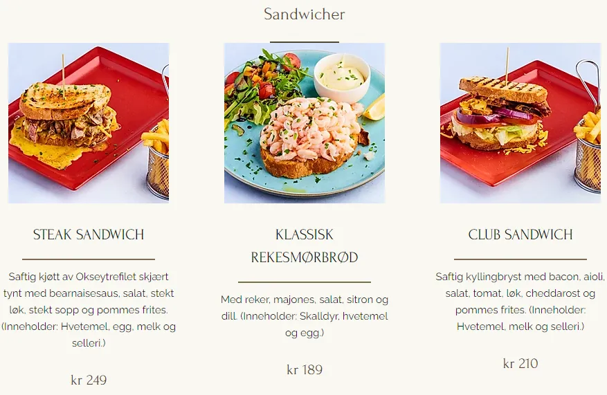 Lancelot Sandwich & Salat Meny Med Pris